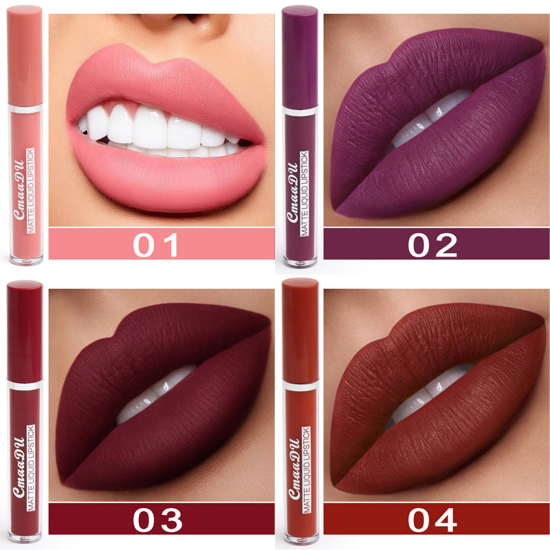 10-Piece Matte Lipstick Set - Long-Lasting Waterproof Lip Color Collection