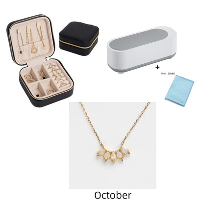 Portable Ultrasonic Jewelry Cleaner - Multi-Purpose Cleaning Machine for Rings, Watches & Glasses