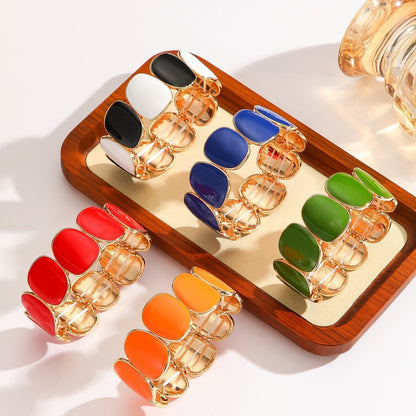 Fashionable and Elegant Adjustable Colored Enamel Link Bracelet