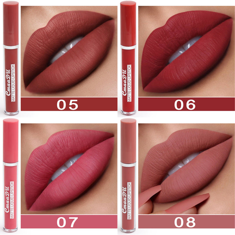 10-Piece Matte Lipstick Set - Long-Lasting Waterproof Lip Color Collection