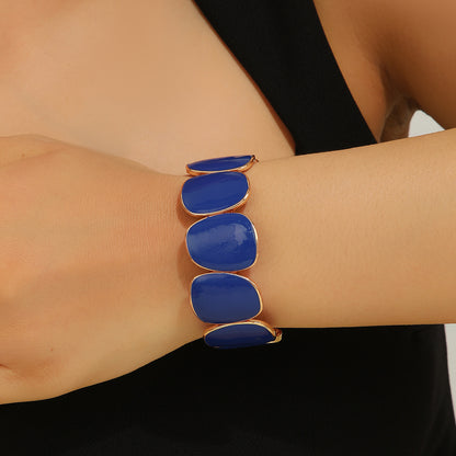 Fashionable and Elegant Adjustable Colored Enamel Link Bracelet