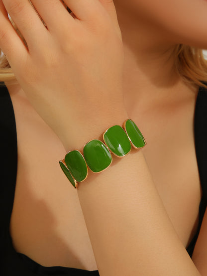 Fashionable and Elegant Adjustable Colored Enamel Link Bracelet