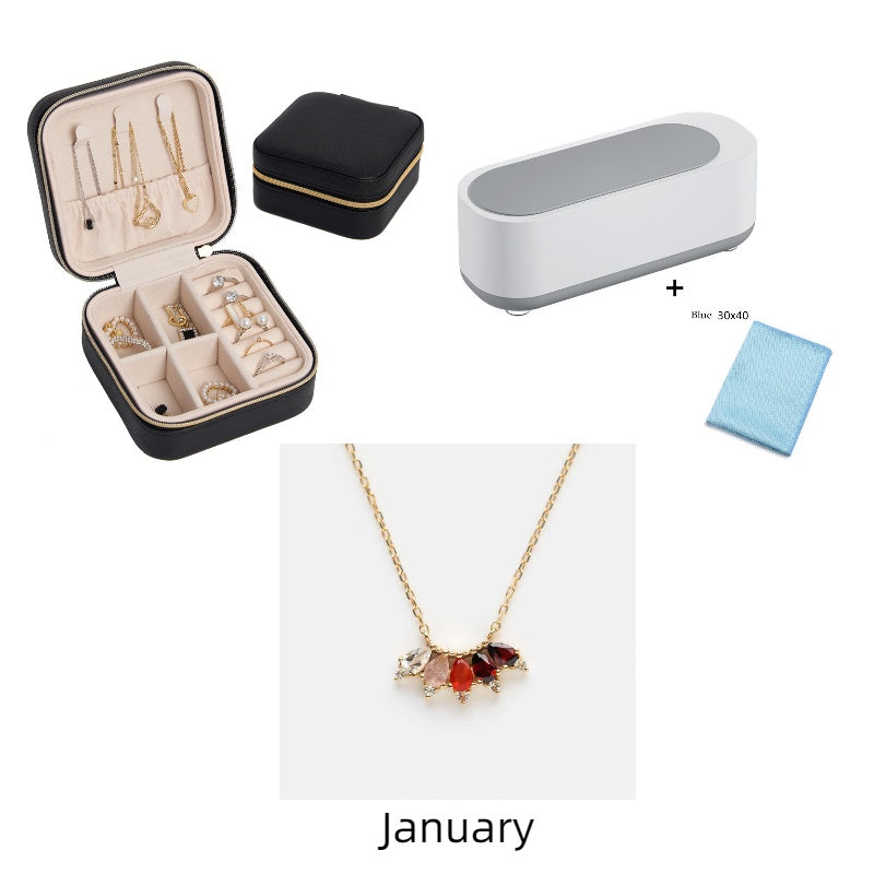 Portable Ultrasonic Jewelry Cleaner - Multi-Purpose Cleaning Machine for Rings, Watches & Glasses